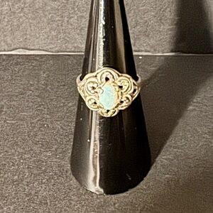 Sterling Silver and Opal Ring